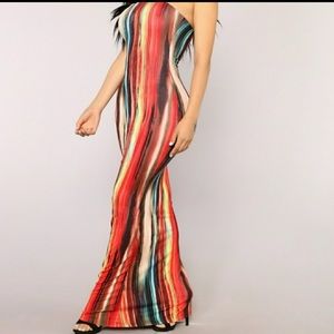 Women’s Abstract Art Pattern Tube Dress